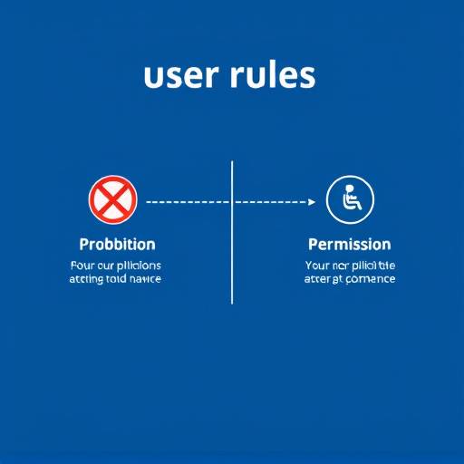 Diagrama mostrando as regras de conduta do usu&aacute;rio no site, com &iacute;cones representando proibi&auml;&atilde;o e permiss&atilde;o.